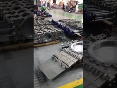 Válvula de puerta de cuchillo de lixiviación con actuador neumático de doble acción