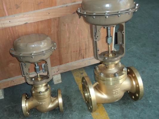 Single Seat Pneumatic Diaphragm Operated Fluid Flow Control Valve
